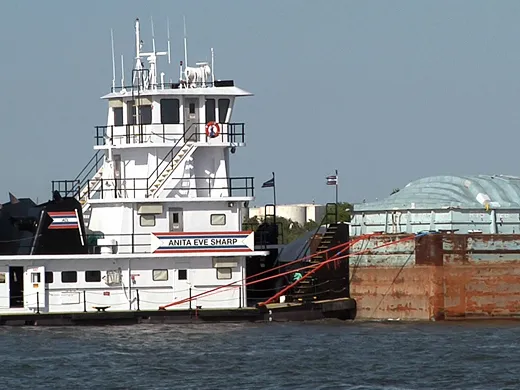 Barge on Houston Ship Channel