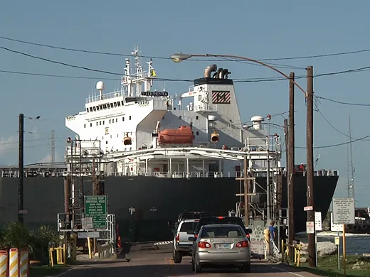 Barge on Houston Ship Channel